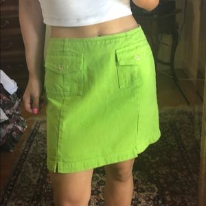 Tommy Jeans green mini skirt